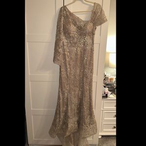 Beige Sequence Dress